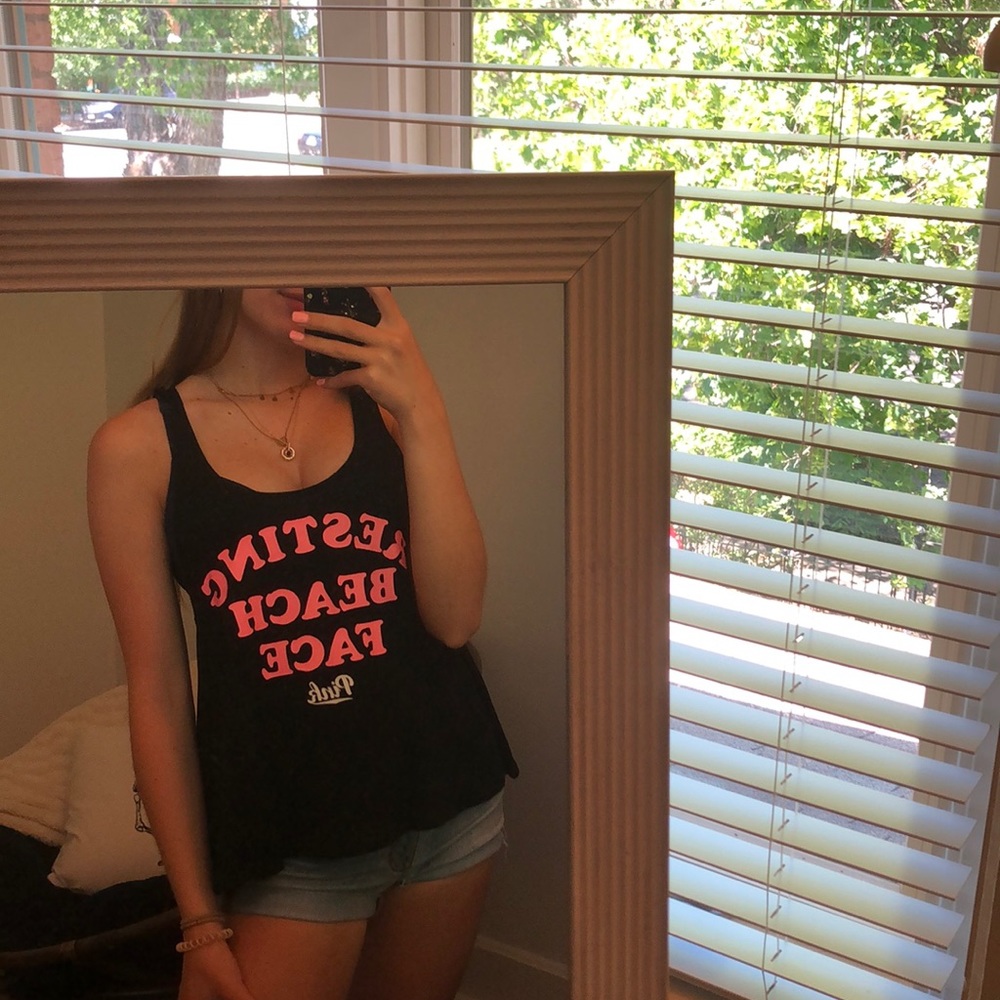 “Resting beach face” tank top